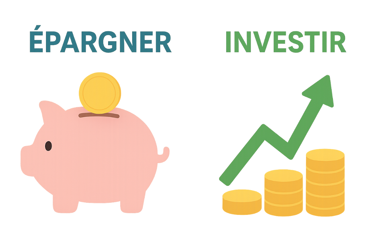 Comparaison épargne vs investissement